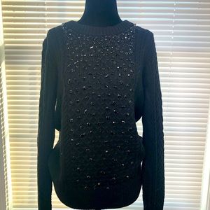 Michael Kors embellished sweater black size L